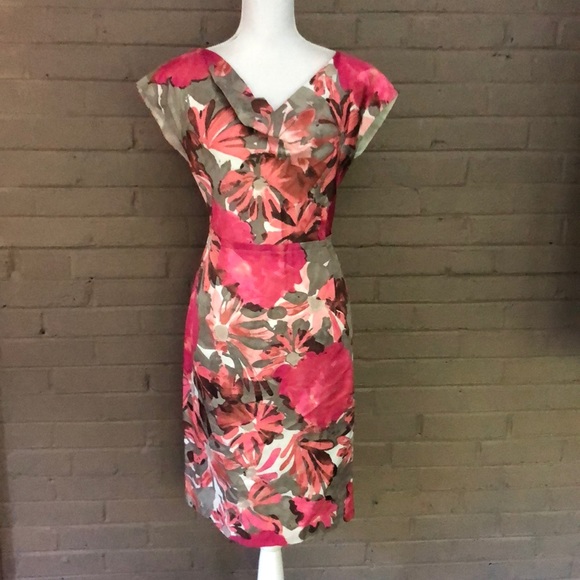 Banana Republic Dresses & Skirts - Banana Republic Pink and Brown Floral Dress